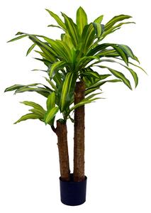 Planta decorativa Dracaena in ghiveci verde plastic PP H110 cm