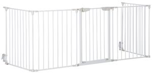 PawHut Gard Pliabil și Modular pentru Câini cu 3 Panouri Alb | Aosom Romania