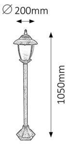 Rabalux 8480 - Corp de iluminat exterior MADRID 1xE27/60W/230V