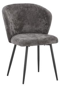 Scaun Karg antracit cu picioare din metal negru 57x62x80 cm