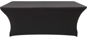 Husa masa catering, tesatura elastica, flexibila, culoare neagra, 180x75x74 cm