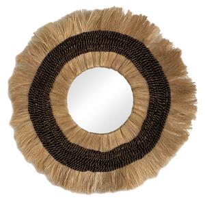 Oglinda Verone abaca culoare naturala 80x80x5 cm