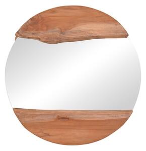Oglinda Alkmen din lemn de tec in nuanta naturala 60x60x4 cm