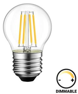 Bec LED G45 dimabil 4W E27 transparent 6.4x6.4x14.7 cm