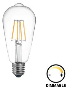 Bec LED ST64 dimabil 4W E27 transparent 6.4x6.4x14.7 cm