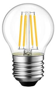 Bec LED G45 4W 3000K E27 transparent 6.4x6.4x14.7 cm