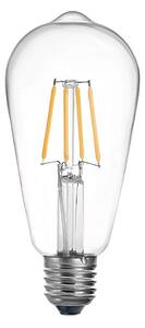 Bec LED ST64 4W 3000K E27 transparent 6.4x6.4x14.7 cm