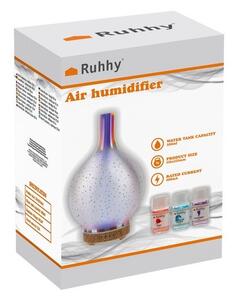 Difuzor aromaterapie, umidificator, lampa LED RGB cu artificii 3D, timer, 11W, 3 uleiuri esentiale incluse