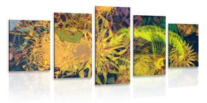 Tablou 5-piese artă abstractă colorată