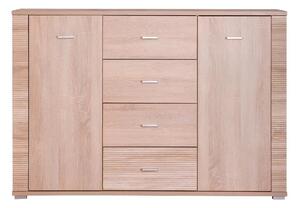 Comoda GRAND tip 9, PAL, stejar sonoma, 140x39x96 cm