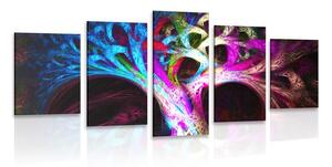Tablou 5-piese copac abstract misterios
