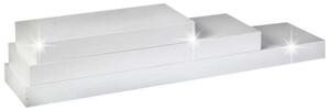Polita GANA FY 11044-1, alb lucios, 120x25x5 cm