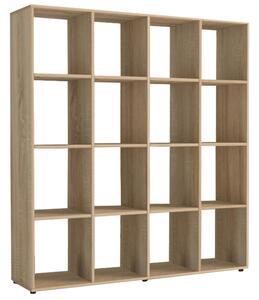 Biblioteca SARAH, stejar sonoma, PAL melaminat, 139x33x144 cm