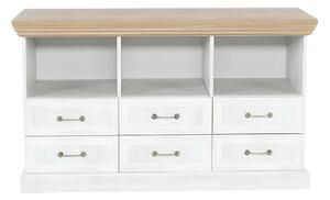 Comoda ROYAL RS, PAL, pin nordic/stejar salbatic, 127x46x75 cm