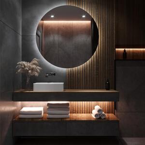 Daramio Oglindă de baie rotundă cu iluminare LED E2