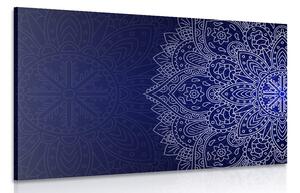 Tablou ornament albastru închis