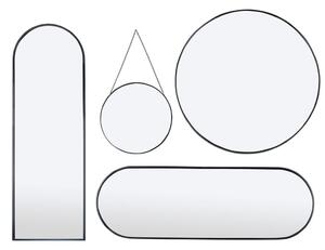 Oglindă rotundă de perete Bonami Essentials Moira, ø 40 cm, negru