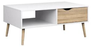 Masuta de cafea OSLO 75384, stejar sonoma/alb, PAL melaminat, 99x60x43