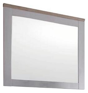 Oglinda PROVENSAL, stejar San Remo/alb, PAL infoliat, 95x4x92 cm