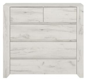 Comoda ANGEL TIP 43, alb, PAL melaminat, 84x40x77 cm