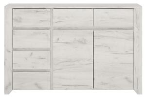 Comoda ANGEL TIP 42, alb, PAL melaminat, 119x40x77 cm