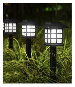 Lampa solara de gradina, set 6 bucati, inaltime 37 cm, 13000k, panou 2V 40mA, iluminare 10-12 h, 2 lm