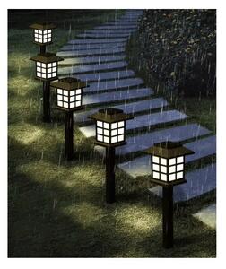 Lampa solara de gradina, set 6 bucati, inaltime 37 cm, 13000k, panou 2V 40mA, iluminare 10-12 h, 2 lm