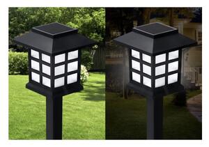 Lampa solara de gradina, set 6 bucati, inaltime 37 cm, 13000k, panou 2V 40mA, iluminare 10-12 h, 2 lm