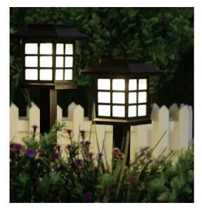 Lampa solara de gradina, set 6 bucati, inaltime 37 cm, 13000k, panou 2V 40mA, iluminare 10-12 h, 2 lm