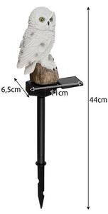 Lampa solara bufnita, senzor amurg, panou mobil, autonomie 10h, IP44, 44x11x6,5 cm