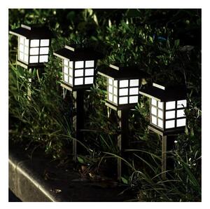 Lampa solara de gradina, set 6 bucati, inaltime 37 cm, 13000k, panou 2V 40mA, iluminare 10-12 h, 2 lm