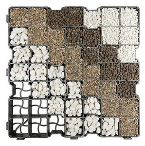 Grila de gazon eco pentru parcari, drumuri, alee, sarcina 250 tone/mp, 500x500x40 mm, polietilena