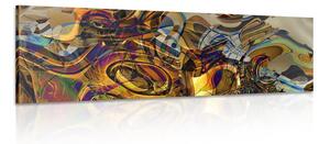 Tablou în design abstract de aur