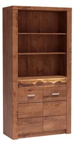 Vitrina INFINITY I-05, frasin deschis, PAL melaminat, 96x42x192 cm