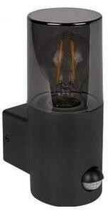 Aplica de exterior cu senzor 1xE27/40W/230V IP44 negru/fumuriu