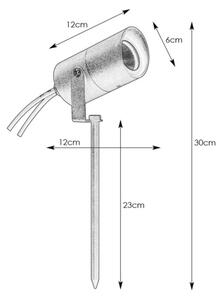 Markslöjd 108484 - Lampă LED de exterior GARDEN24 LED/6W/24V 30 cm IP44 neagră
