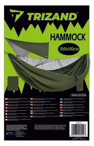 Hamac dublu pentru camping, prelata si plasa tantari, sarcina maxima 250 kg, 260x140 cm