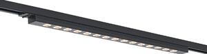 Plafonieră modernă neagră pentru sistem de șină monofazat 15W 1170 lm 3000K - Iconic Tsiri