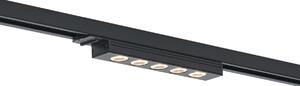 Plafonieră modernă neagră pentru sistem de șină monofazat 5W 370 lm 3000K - Iconic Tsiri