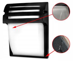 Corp de iluminat exterior, E27, 60W, IP54, sticla, aluminiu, negru, RESIGILAT