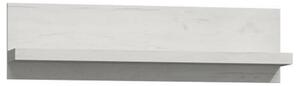 Polita INFINITY I-11, frasin alb, PAL melaminat, 120x18x32 cm