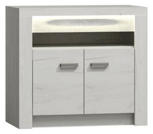 Comoda INFINITY I-10, frasin alb, PAL laminat, 96x42x73 cm