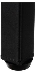 Suport de flori cu 3 rafturi, inaltime totala 81 cm, stil industrial, fier, MDF, PP