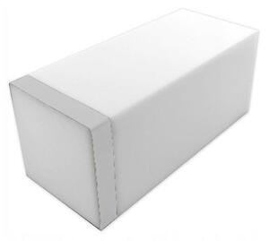 Suport lampa LED de exterior, 20x6x6cm, alb/argintiu