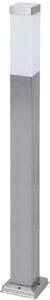 Lampa LED de exterior, inaltime 90 cm, unghi fascicul 360 grade, E27, argintiu