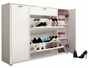 Pantofar ANABELA, alb, PAL melaminat, 120x28x85 cm