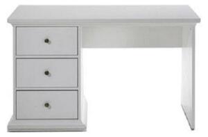 Birou PARIS, alb, DTD infoliat, 130x62x74 cm