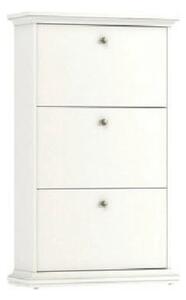 Pantofar PARIS, alb, PAL infoliat, 78x28x128 cm