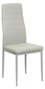 Scaun COLETA NOVA, gri, piele ecologica/metal, 41x49x96 cm