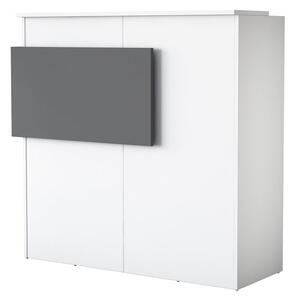 Masă PC Pemola (albă + antracit). 1094523